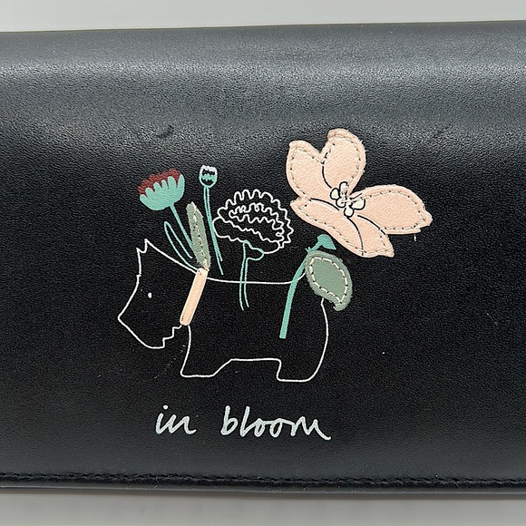 Radley London Super Cute Black Leather Slim Long Wallet Clutch Purse Bag 🌸🌸 - Picture 3 of 7